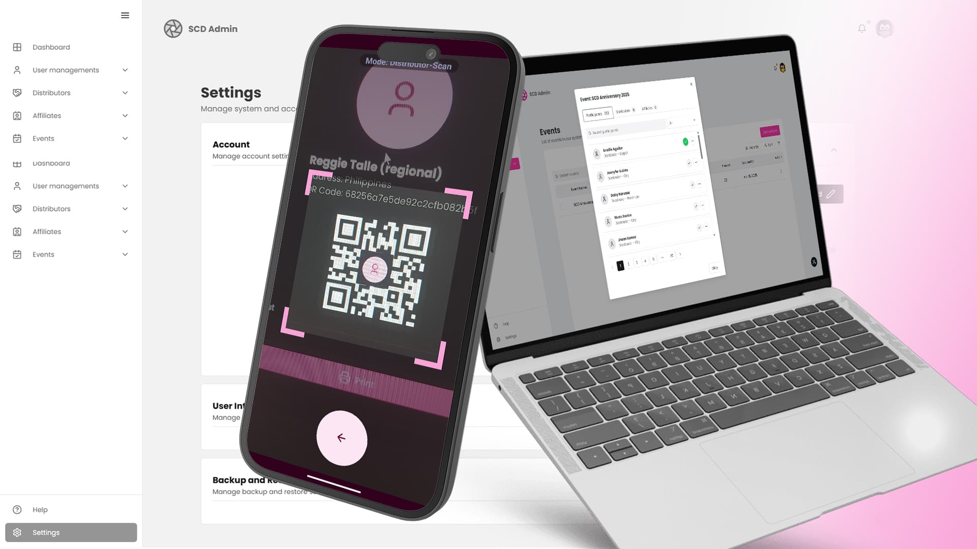 Multi-purposed QR System screenshot